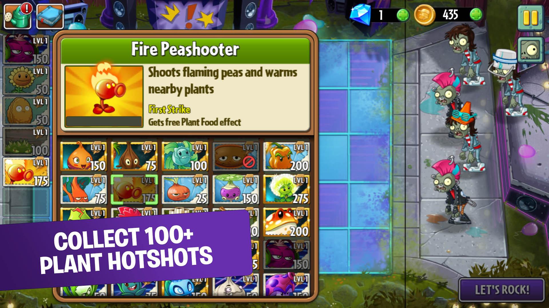 free to play plants vs zombies 2 online